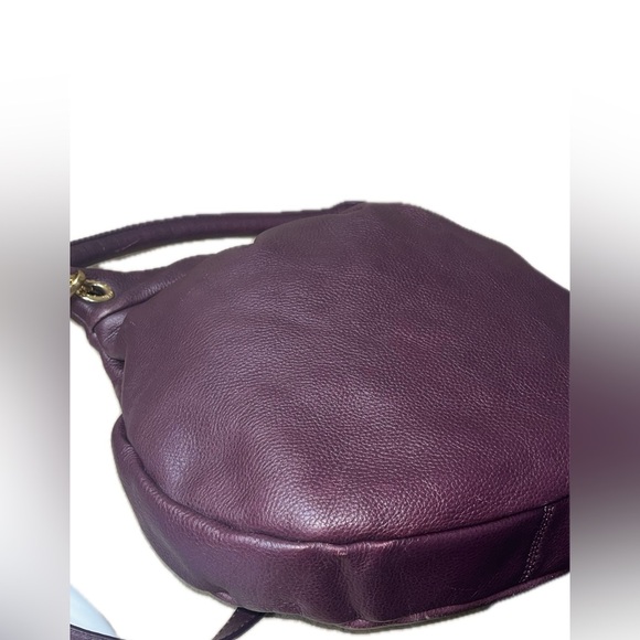Marc by Marc Jacobs Classic Q Hillier Burgundy Leather Hobo Shoulder Bag - Picture 9 of 16